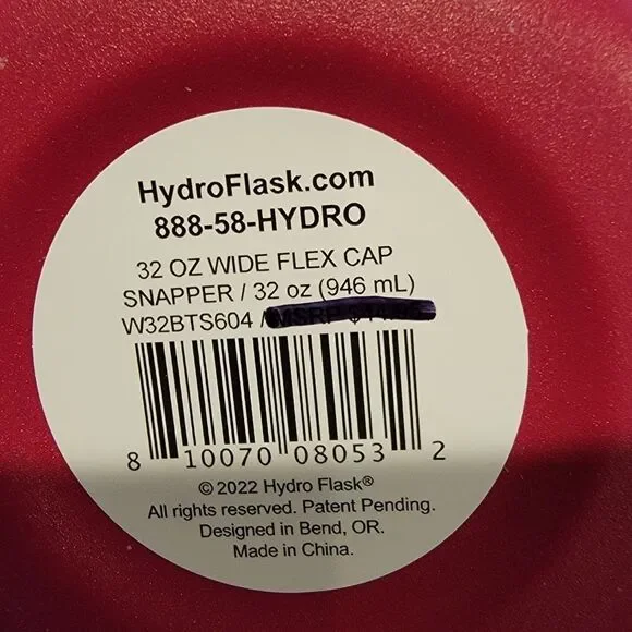 COPY - NEW COLOR Hydro Flask Snapper Wide Mouth Beverage Bottle 32oz